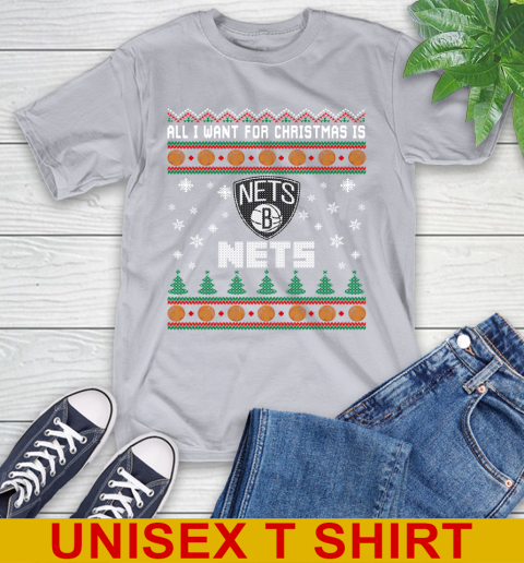 NBA Basketball All I Want For Christmas Is Brooklyn Nets 5