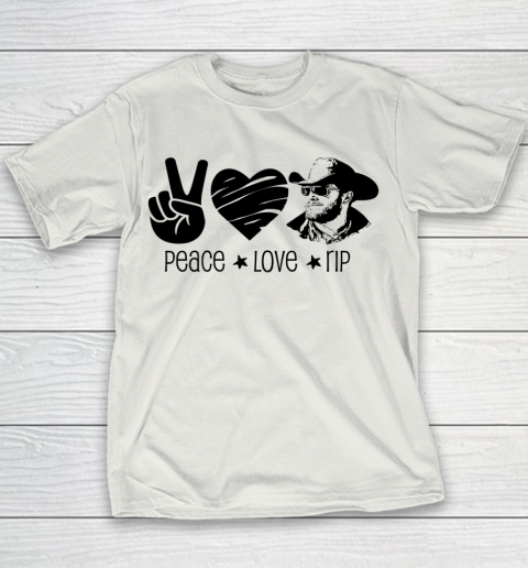 Rip Wheeler Shirt Peace Love Rip Youth T-Shirt 8