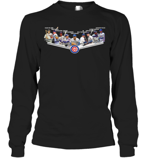 black chicago cubs t shirt