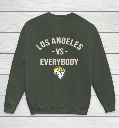Los Angeles Rams Vs Everybody Youth Sweatshirt 8