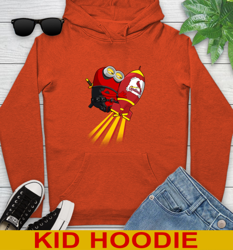 MLB Baseball St.Louis Cardinals Deadpool Minion Marvel Shirt Youth Hoodie 4