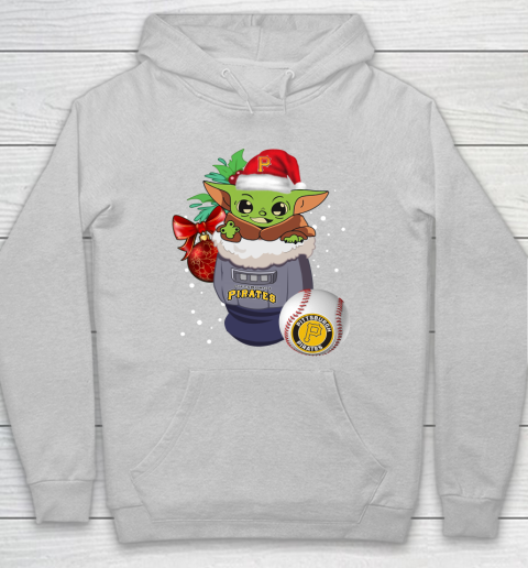 Pittsburgh Pirates Christmas Baby Yoda Star Wars Funny Happy MLB Hoodie 6