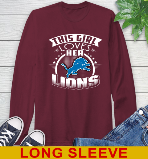 Detroit Lions NFL Football This Girl Loves Her Team 61