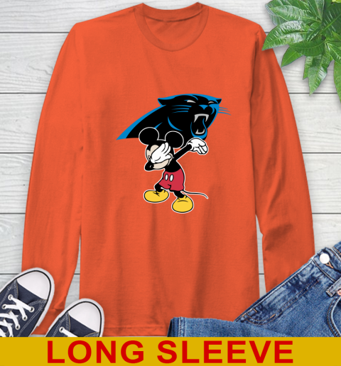Carolina Panthers NFL Football Dabbing Mickey Disney Sports Long Sleeve T-Shirt 5