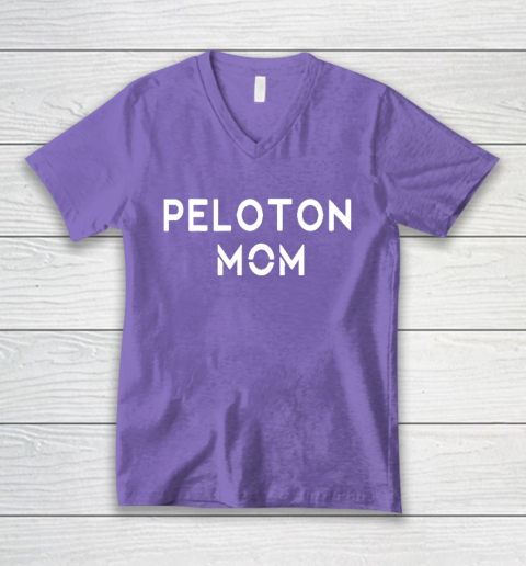 Peloton mom V-Neck T-Shirt 8