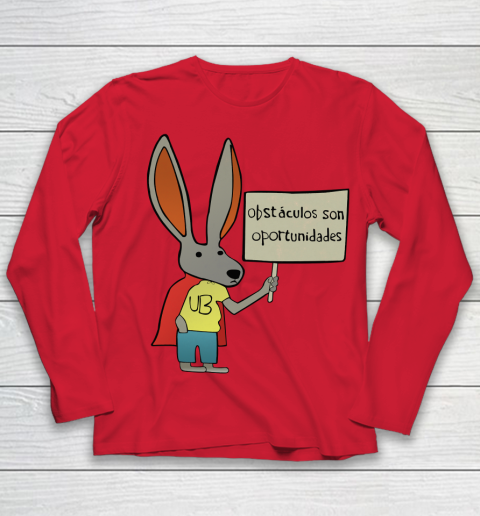 Rick Flag Shirt  Ultra Bunny with a Sign Youth Long Sleeve 7