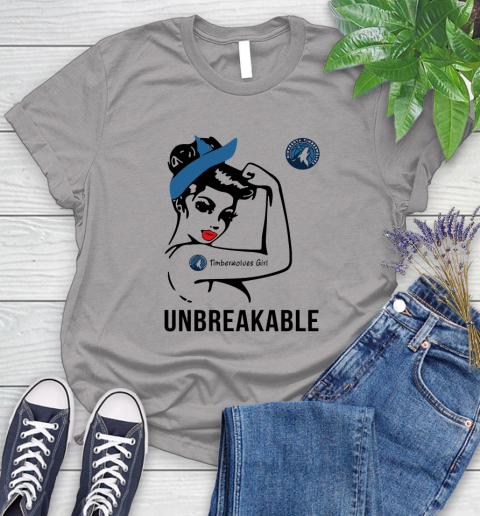 NBA Minnesota Timberwolves Girl Unbreakable Basketball Sports Women's T-Shirt 3
