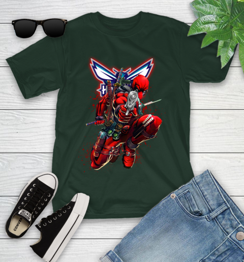 NBA Deadpool Marvel Comics Sports Basketball Charlotte Hornets Youth T-Shirt 5