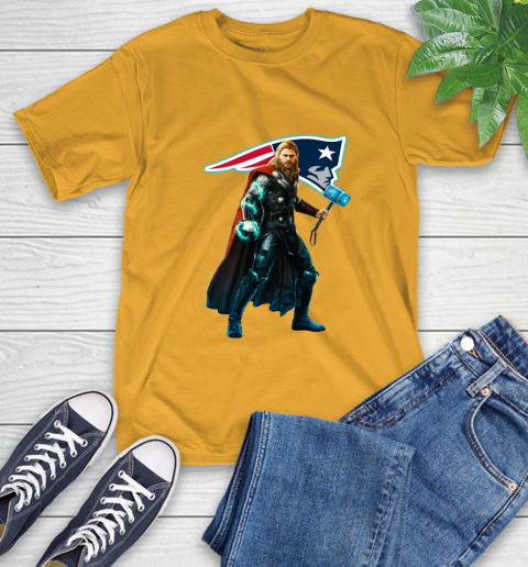 NFL Thor Avengers Endgame Football New England Patriots T-Shirt 3