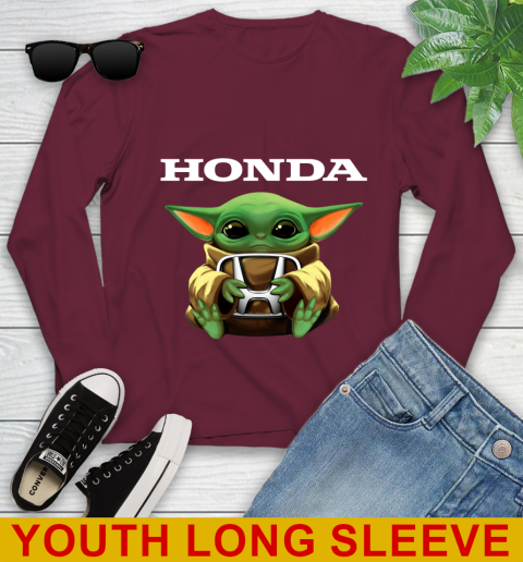 Star Wars Baby Yoda Hugs Honda Car Shirt 122