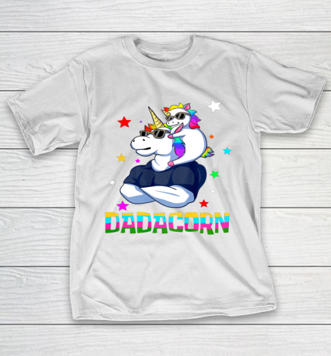 Dadacorn Muscle Shirt Unicorn Dad Baby Christmas Papa Gift T-Shirt