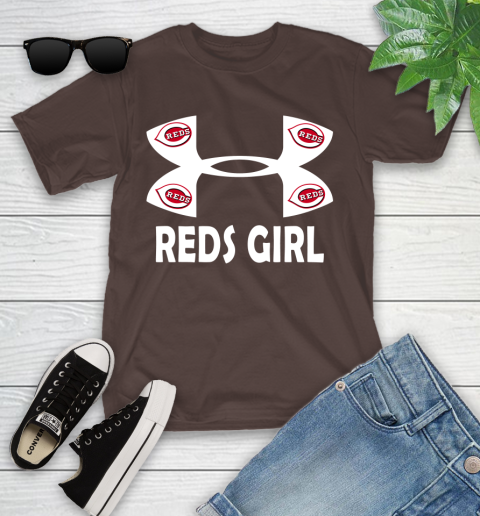 MLB Cincinnati Reds Under Armour Baseball Sports Youth T-Shirt 7