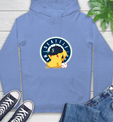 MLB Pikachu Baseball Sports Seattle Mariners Hoodie 11