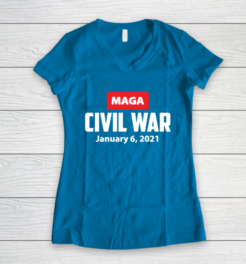 Maga Civil War Women's V-Neck T-Shirt 5