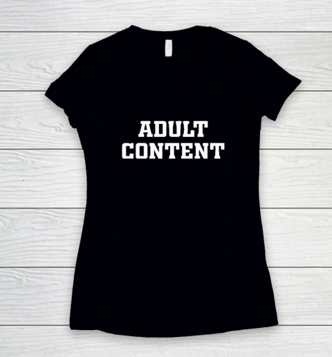 Pedro Pascal Adult Content Women's V-Neck T-Shirt