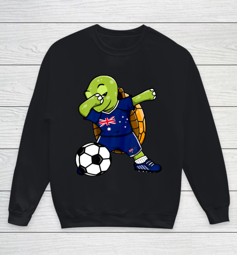 Dabbing Turtle Australia Soccer Fans Jersey Flag Football Youth Sweatshirt