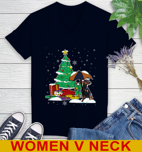 Dobermann Christmas Dog Lovers Shirts 215