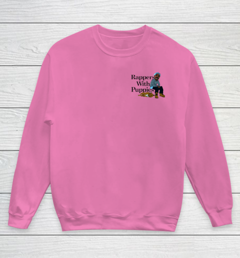 Rappers With Puppies Front and Back Youth Sweatshirt 3