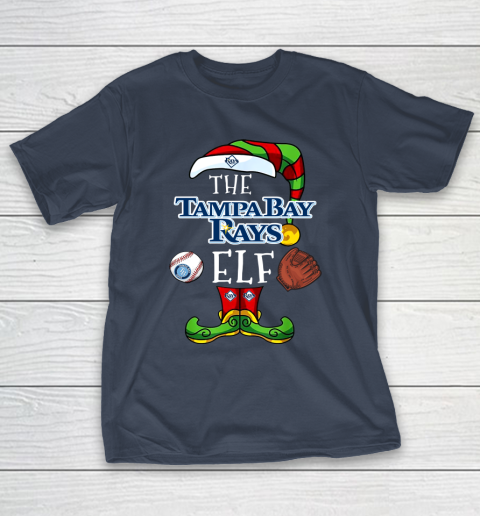 Tampa Bay Rays Christmas ELF Funny MLB T-Shirt 3