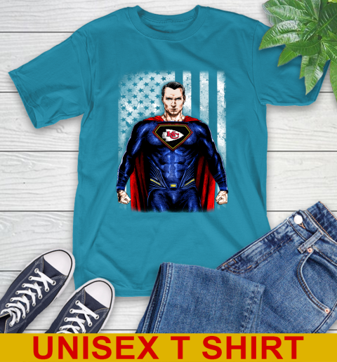 NFL Football Kansas City Chiefs Superman DC Shirt T Shirt