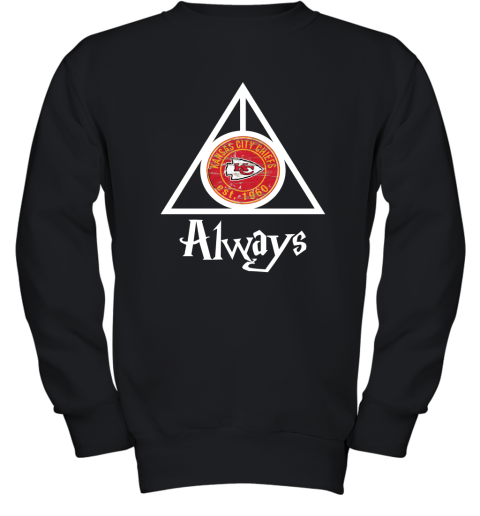 Always Love The Kansas City Chiefs x Harry Potter Mashup Youth Sweatshirt