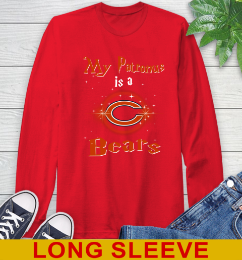 NFL Football Harry Potter My Patronus Is A Chicago Bears Long Sleeve T-Shirt 12