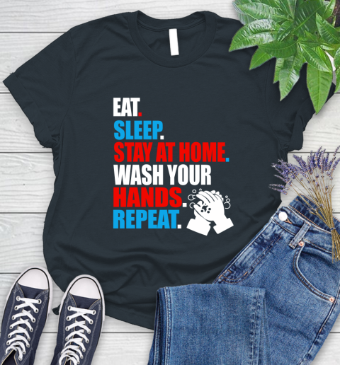 Coronavirus Shirt  Eat Sleep Stay At Home Wash Your Hands Repeat Shirt 87