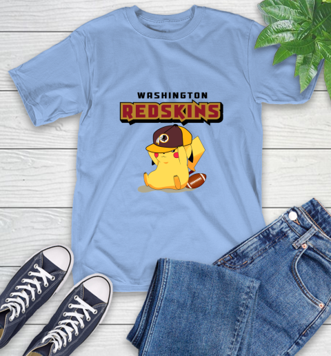 NFL Pikachu Football Washington Redskins T-Shirt 11