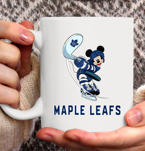 NHL Hockey Toronto Maple Leafs Cheerful Mickey Mouse Shirt Ceramic Mug 15oz 2