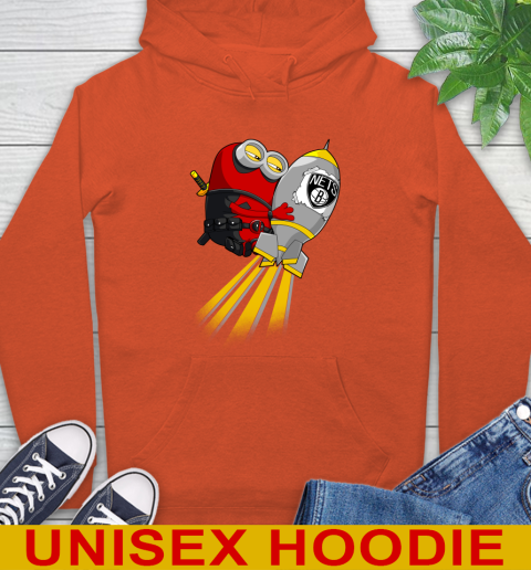 NBA Basketball Brooklyn Nets Deadpool Minion Marvel Shirt Hoodie 4