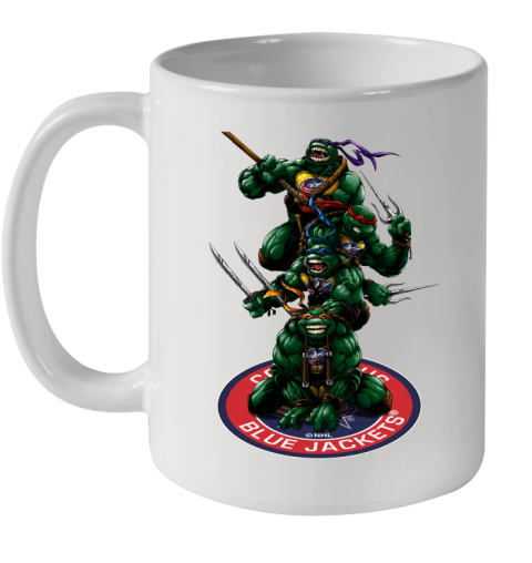 NHL Hockey Columbus Blue Jackets Teenage Mutant Ninja Turtles Shirt Ceramic Mug 11oz