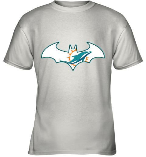We Are The Miami Dolphins Batman NFL Mashup Youth T-Shirt