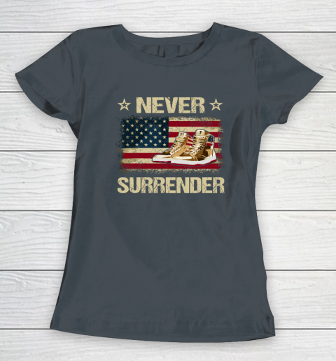 Never Surrender Gold Sneakers Pro Trump 2024 Women's T-Shirt 3