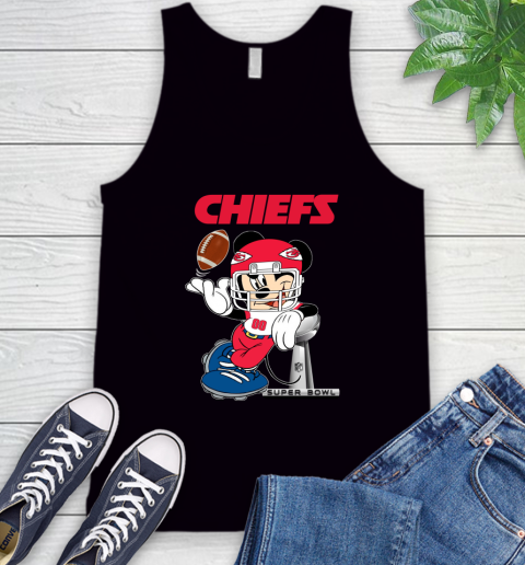 NFL Kansas city chiefs Mickey Mouse Disney Super Bowl Football T Shirt Tank Top 2