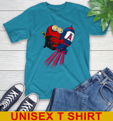 MLB Baseball Los Angeles Angels Deadpool Minion Marvel Shirt T-Shirt 9