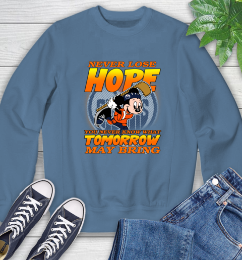 Edmonton Oilers NHL Hockey ootball Mickey Disney Never Lose Hope Sweatshirt 8