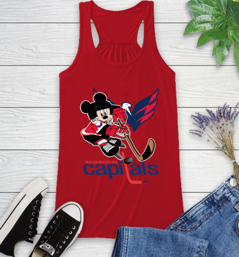 NHL Washington Capitals Mickey Mouse Disney Hockey T Shirt Racerback Tank 6