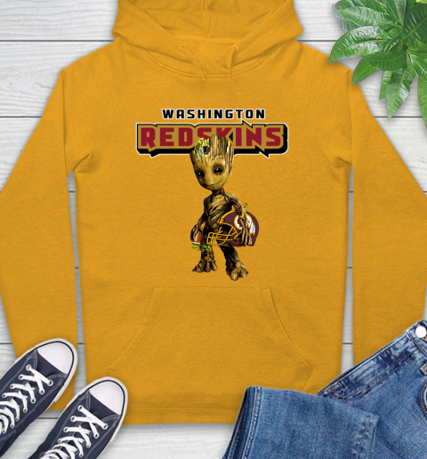 Washington Redskins NFL Football Groot Marvel Guardians Of The Galaxy Hoodie 3