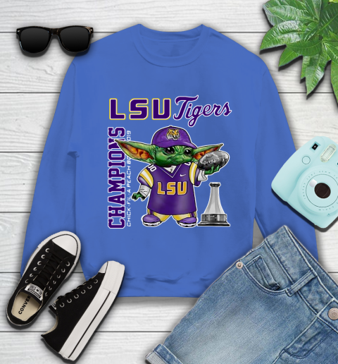 Baby Yoda LSU Tigers Champion Shirt 119