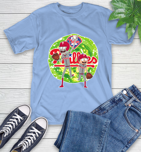 MLB Philadelphia Phillies Rick And Morty Baseball Sports T-Shirt 11