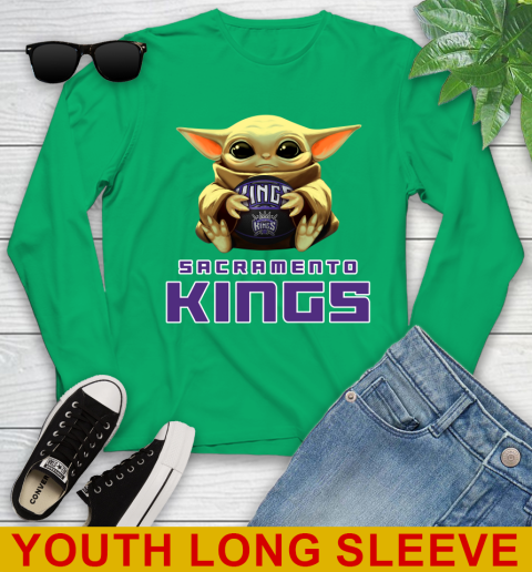 NBA Basketball Sacramento Kings Star Wars Baby Yoda Shirt 128