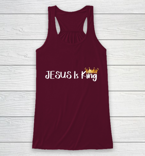 Jesus Is King Shirt Religious Christian Racerback Tank 2