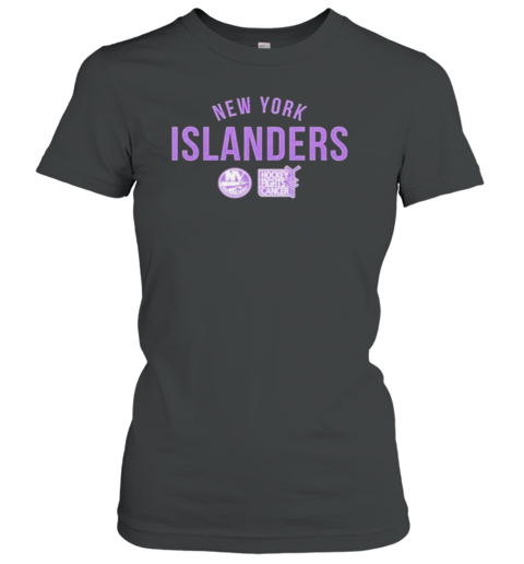 New York Islanders Richmond Resilient Hockey Fights Cancer Women's T-Shirt