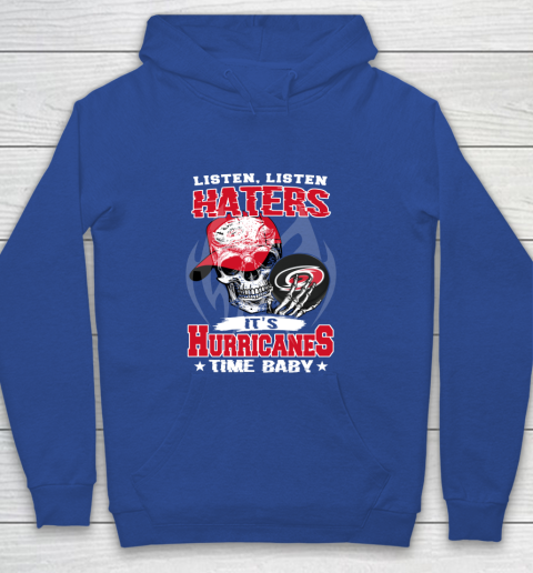 Listen Haters It is HURRICANES Time Baby NHL Youth Hoodie 6