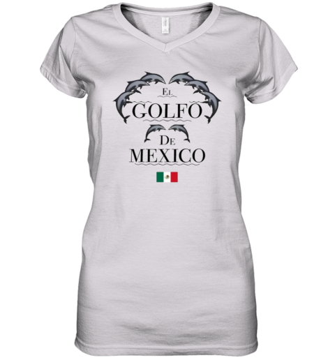El Golfo De Mexico Shirt Patricio Campillo Women's V-Neck T-Shirt