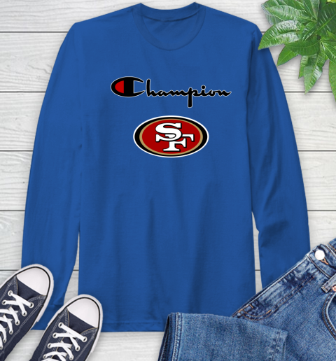 NFL Football San Francisco 49ers Champion Shirt Long Sleeve T-Shirt 7