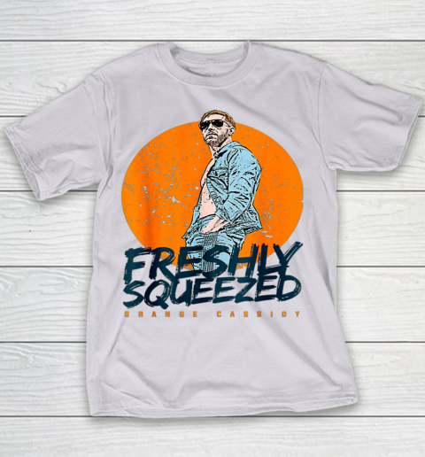 Wrestling Freshly Squeezed Orange Cassidy AEW Wrestler Youth T-Shirt 2