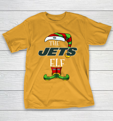 New York Jets Christmas ELF Funny NFL T Shirt Tee For Sports