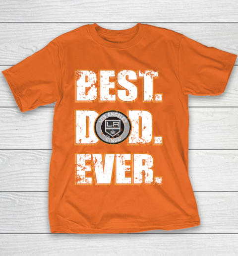 NHL Los Angeles Kings Hockey Best Dad Ever Family Shirt Youth T-Shirt 4