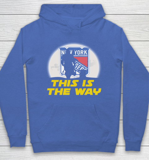 New York Rangers NHL Ice Hockey Star Wars Yoda And Mandalorian This Is The Way Hoodie 6